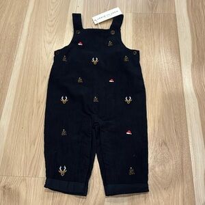 Corduroy Christmas holiday overalls